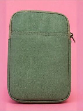 Green Canvas Kindle Pouch
